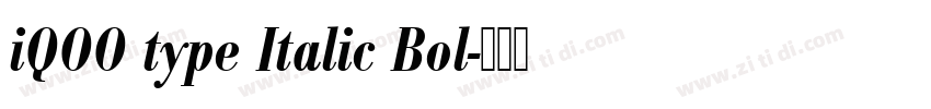 iQOO type Italic Bol字体转换